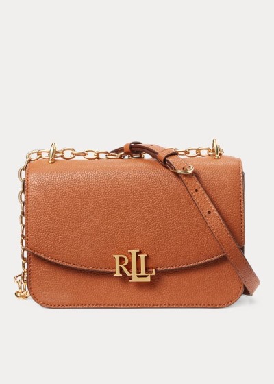 Bolsa Cruzadas Ralph Lauren Mujer Marrom - Medium Leather - GJEUW3605